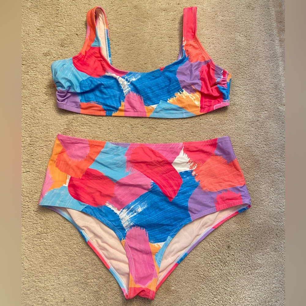 Cupshe Colorful Bikini 3X
